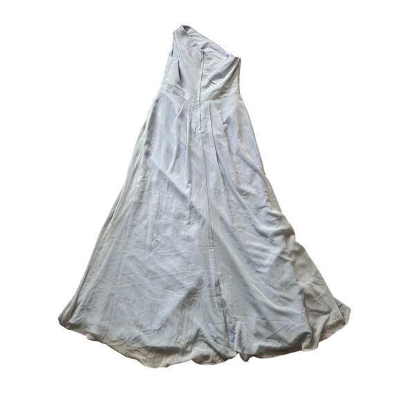 David's Bridal,  one shoulder,  Light Blue tulle;  size 12 womens - Picture 2 of 11